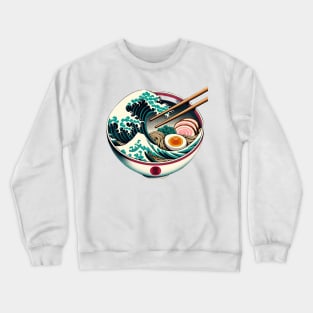 The Great Ramen Wave of Kanagawa Crewneck Sweatshirt